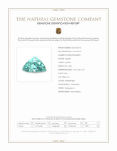 0.82 Ct. Greenish Blue Apatite from Madagascar Scan Report