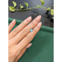 0.89 Ct. Blue Apatite from Madagascar Life Style