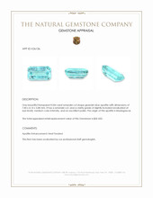0.84 Ct. Greenish Blue Apatite from Madagascar Appraisal