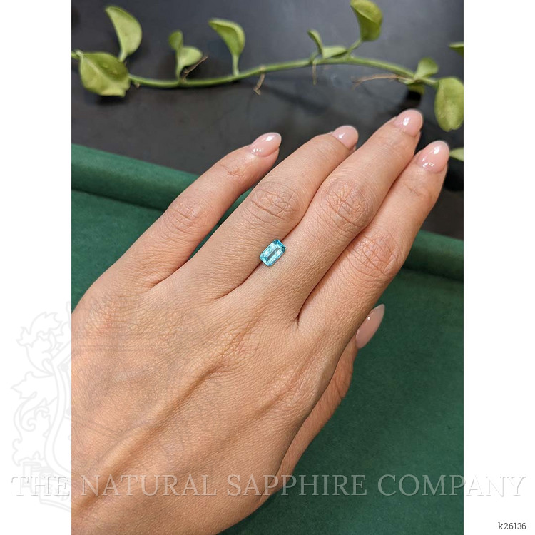 0.84 Ct. Greenish Blue Apatite from Madagascar