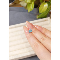 1.21 Ct. Blue Apatite from Madagascar Life Style