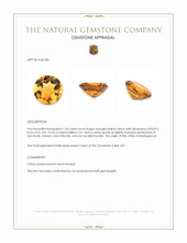 1.54 Ct. Orangish Yellow Citrine from Madagascar Appraisal