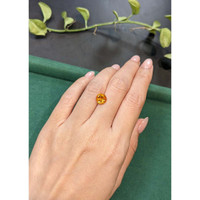 1.83 Ct. Yellowish Orange Citrine from Madagascar Life Style