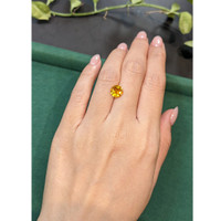1.70 Ct. Orangish Yellow Citrine from Madagascar Life Style
