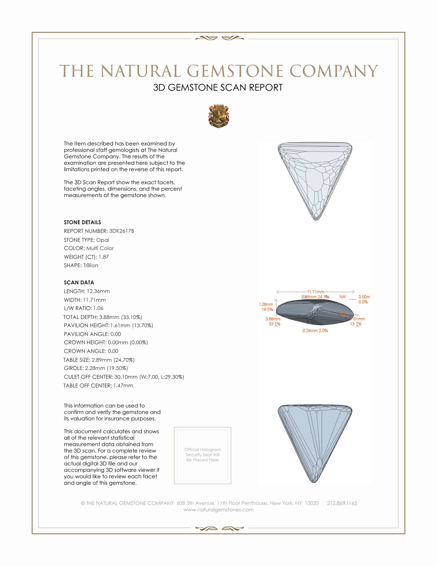 1.87 Ct. Cabochon Crystal/Jelly Opal from Australia