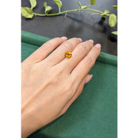 1.67 Ct. Yellowish Orange Citrine from Madagascar Life Style