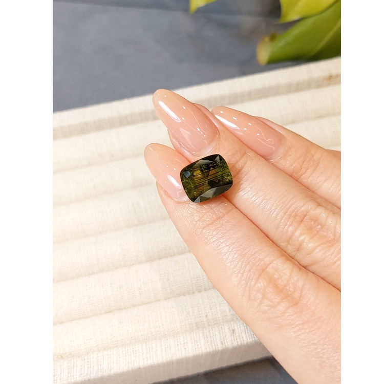 7.06 Ct. Greenish Brown Tourmaline from Afghanistan