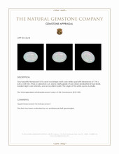 0.76 Ct. Cabochon White Opal from Australia Appraisal