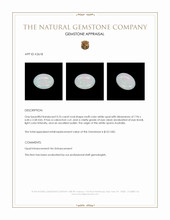 0.76 Ct. Cabochon White Opal from Australia Appraisal