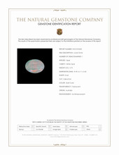 0.75 Ct. Cabochon White Opal from Australia Scan Report