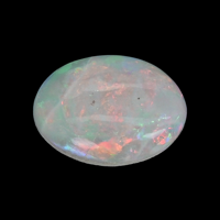 0.75 Ct. Cabochon White Opal from Australia Video