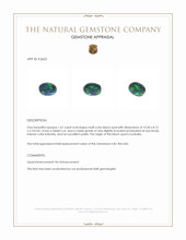 1.67 Ct. Multi Color Black Opal from Australia Appraisal