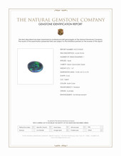 1.67 Ct. Multi Color Black Opal (Dark Opal) from Australia Scan Report