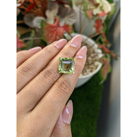 13.07 Ct. Yellowish Green Prasiolite from Brazil Life Style