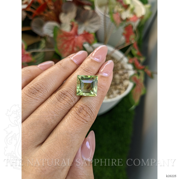 13.07 Ct. Yellowish Green Prasiolite from Brazil