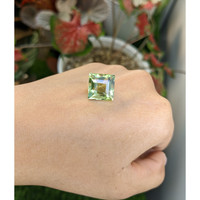 13.07 Ct. Yellowish Green Prasiolite from Brazil Life Style
