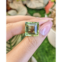 15.55 Ct. Green Prasiolite from Brazil Life Style