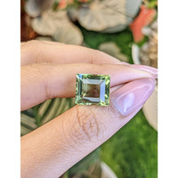 11.13 Ct. Yellowish Green Prasiolite from Brazil Life Style