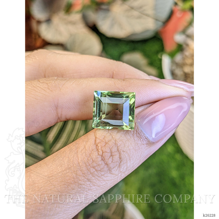 11.13 Ct. Yellowish Green Prasiolite from Brazil
