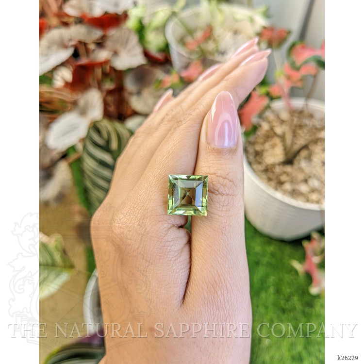 11.19 Ct. Yellowish Green Prasiolite from Brazil