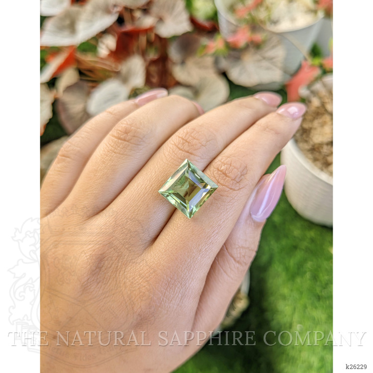 11.19 Ct. Yellowish Green Prasiolite from Brazil