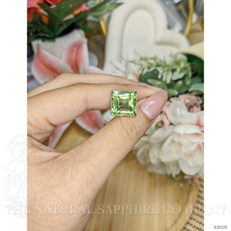 11.19 Ct. Yellowish Green Prasiolite from Brazil