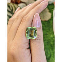 12.30 Ct. Yellowish Green Prasiolite from Brazil Life Style