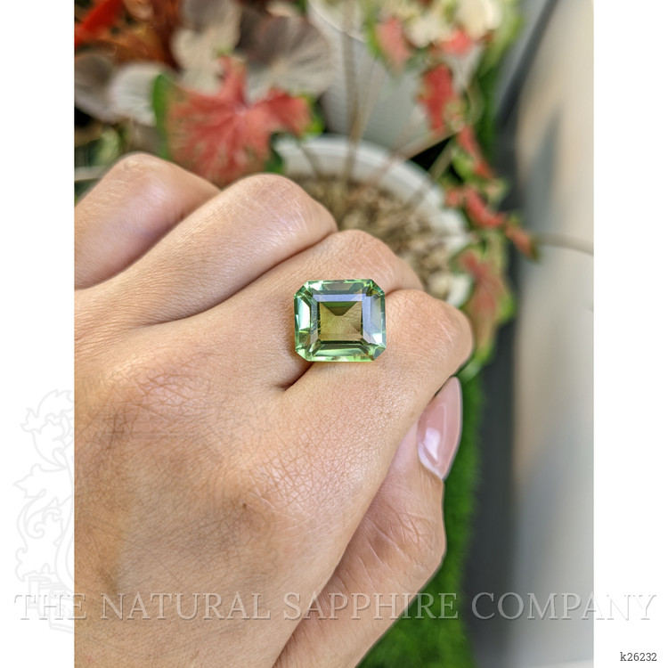 10.59 Ct. Yellowish Green Prasiolite from Brazil