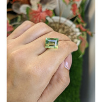 8.82 Ct. Yellowish Green Prasiolite from Brazil Life Style
