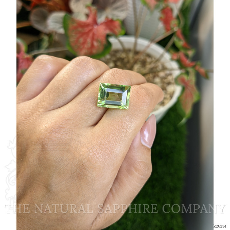 12.77 Ct. Yellowish Green Prasiolite from Brazil