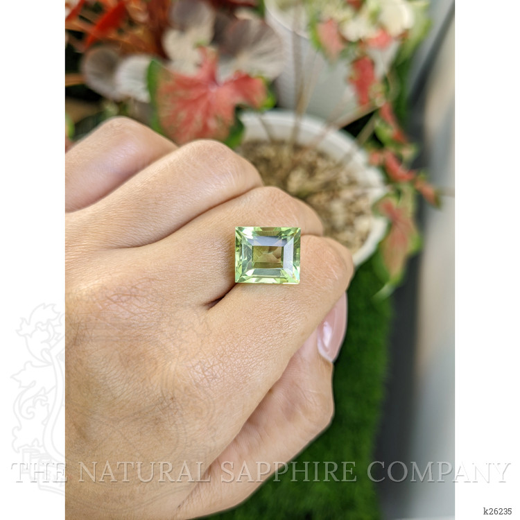 10.49 Ct. Yellowish Green Prasiolite from Brazil