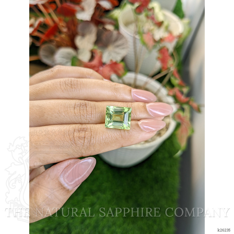 10.49 Ct. Yellowish Green Prasiolite from Brazil