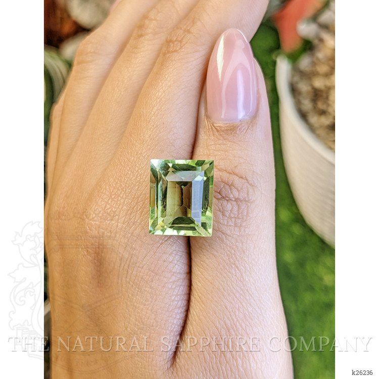13.60 Ct. Yellowish Green Prasiolite from Brazil