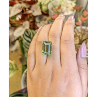 12.50 Ct. Yellowish Green Prasiolite from Brazil Life Style