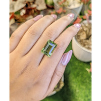 12.50 Ct. Yellowish Green Prasiolite from Brazil Life Style