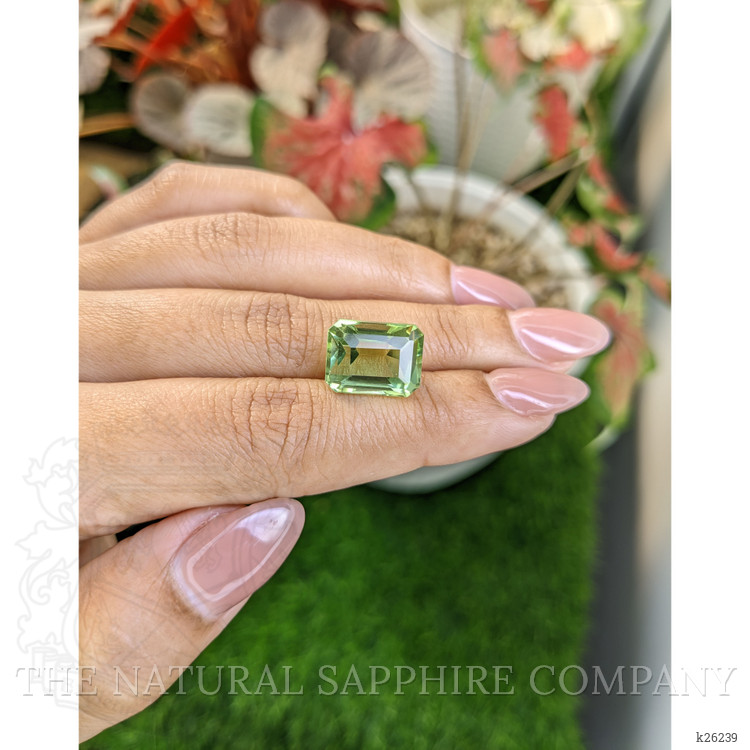 9.81 Ct. Yellowish Green Prasiolite from Brazil