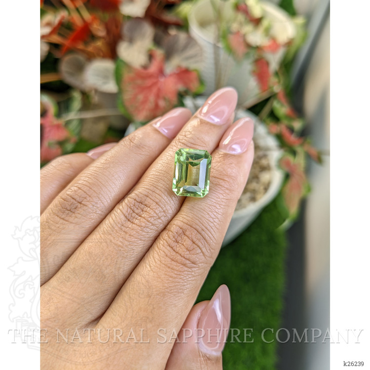 9.81 Ct. Yellowish Green Prasiolite from Brazil