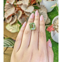 12.52 Ct. Yellowish Green Prasiolite from Brazil Life Style