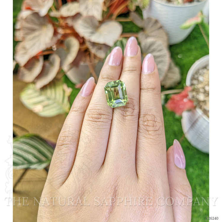12.52 Ct. Yellowish Green Prasiolite from Brazil