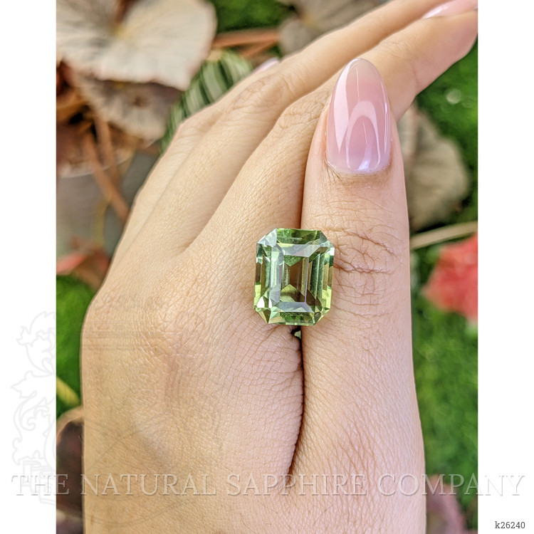 12.52 Ct. Yellowish Green Prasiolite from Brazil