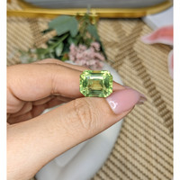 12.52 Ct. Yellowish Green Prasiolite from Brazil Life Style