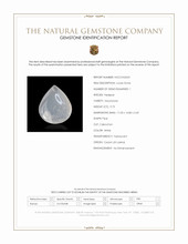9.75 Ct. White Cabochon Moonstone from Ceylon (Sri Lanka) Scan Report