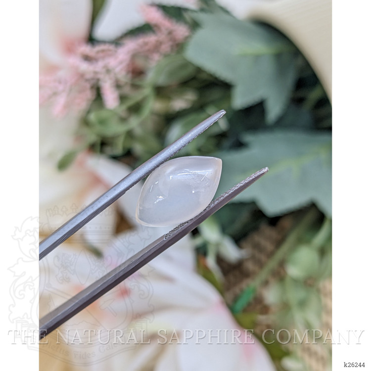 5.14 Ct. White Cabochon Moonstone from Ceylon (Sri Lanka)