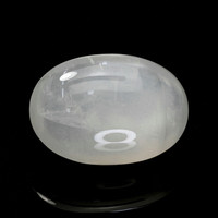 12.28 Ct. White Cabochon Moonstone from Ceylon (Sri Lanka) Video