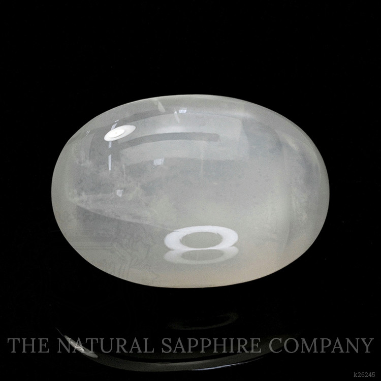 12.28 Ct. White Cabochon Moonstone from Ceylon (Sri Lanka)