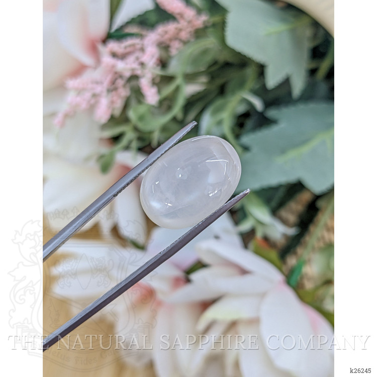 12.28 Ct. White Cabochon Moonstone from Ceylon (Sri Lanka)