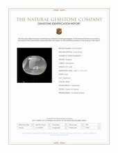 8.08 Ct. White Cabochon Moonstone from Ceylon (Sri Lanka) Scan Report