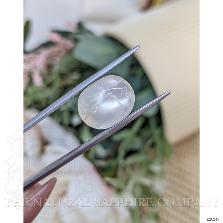 8.08 Ct. White Cabochon Moonstone from Ceylon (Sri Lanka)