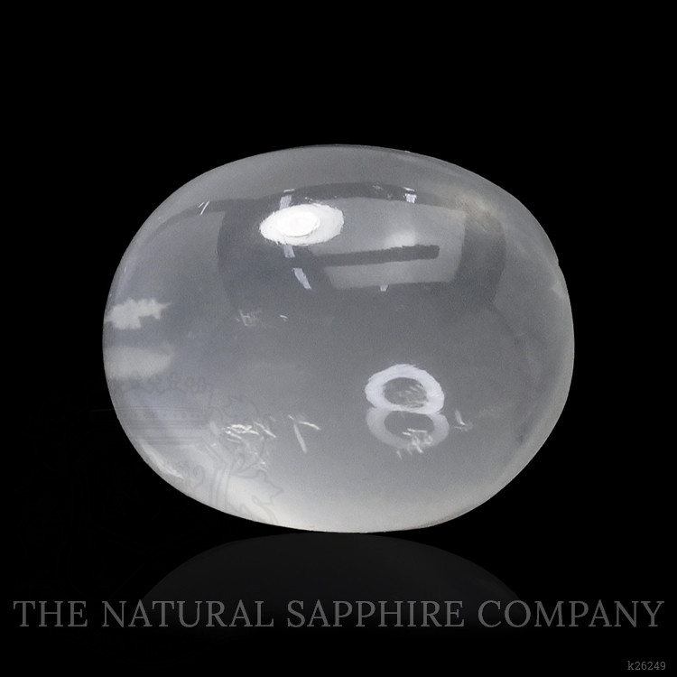 3.96 Ct. Blue Flash Cabochon Moonstone from Ceylon (Sri Lanka)