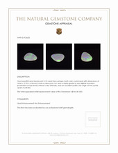 3.74 Ct. Cabochon Crystal/Jelly Opal from Australia Appraisal